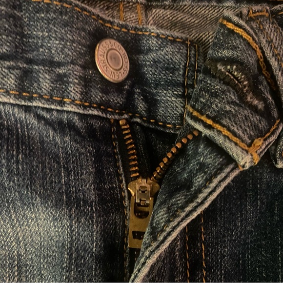 Levi's 514 Men's Straight Blue Jeans GUC 34x32 - Picture 5 of 7